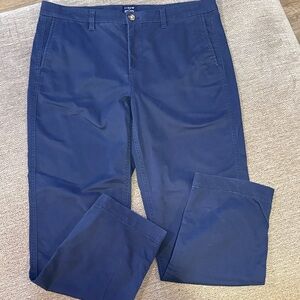 J. Crew Blue high-rise girlfriend Chino size 12